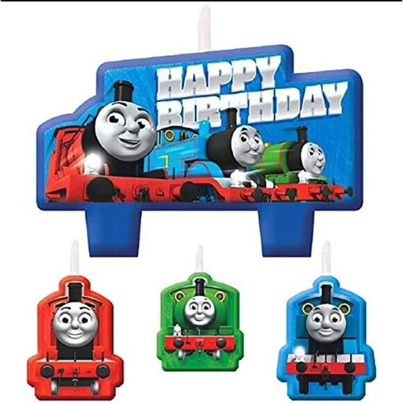 Thomas the Train Tank Engine (Thomas & Friends) Kids Birthday Party Candle Set - Picture 1 of 2